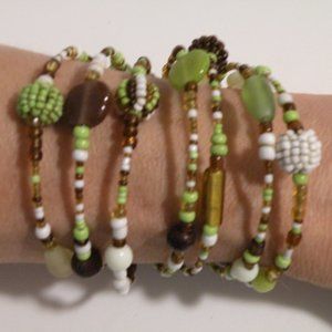 Beaded wrap bracelet